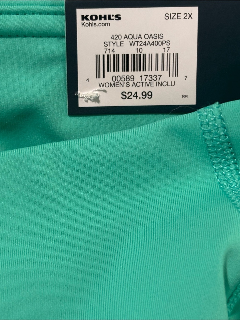 tek gear Aqua Green Active Leggings - Picture 5 of 5